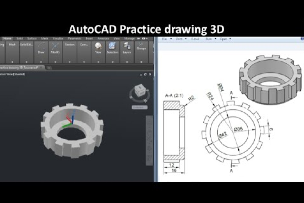 3D drawing autocad